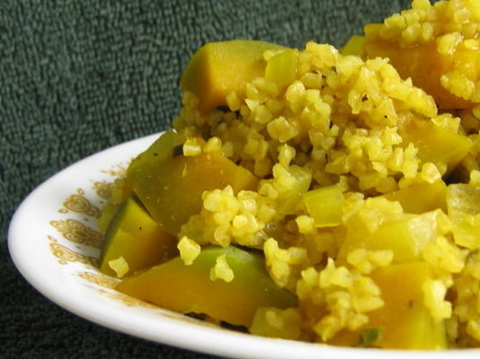 bulgur en pompoenpilaf