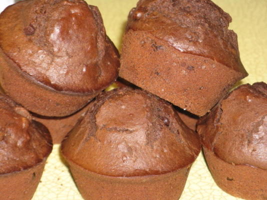 dubbele chocolade abrikozenmuffins