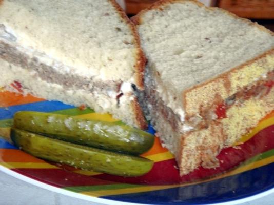 pittige gehaktbrood sandwiches