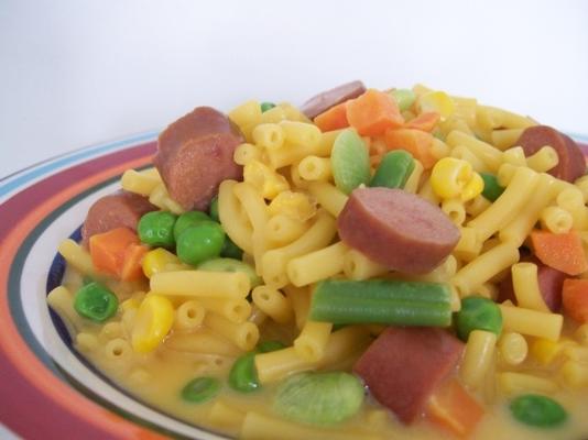 krafty dinner - mac, cheese and veggies