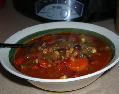pantry opruimen chili bonen soep