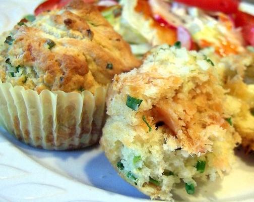 zalm en bieslookmuffins