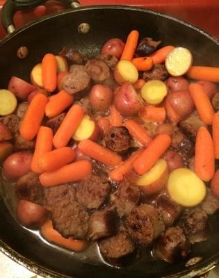 Sausage, Potato and Carrot One-Dish Supper