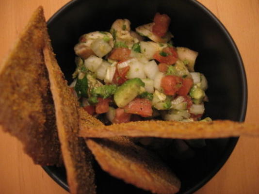 guacamole kippensalade