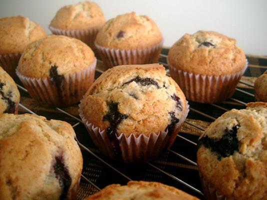gezonde bessen blauwe muffins