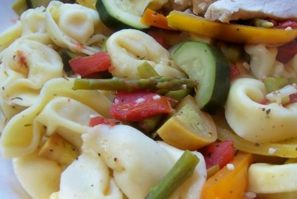 tortellini met witte wijn primavera