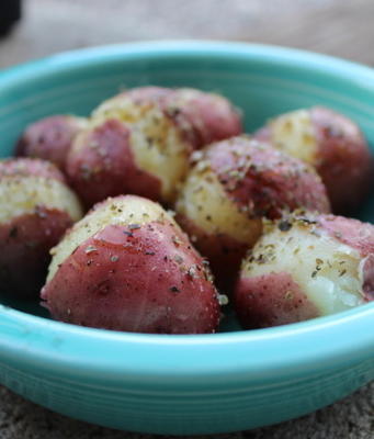 boterachtige roodglanzende aardappelen