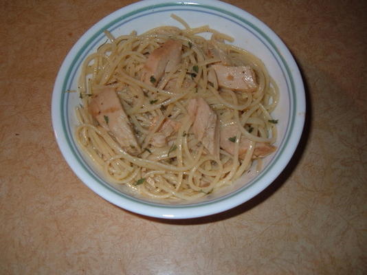 spaghetti met tonijn en citroen
