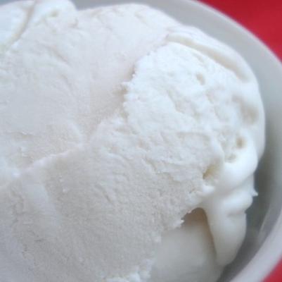 ijs van witte chocolade