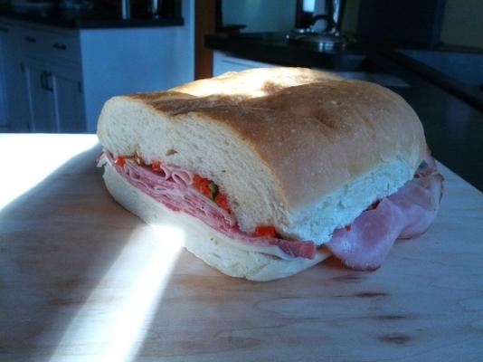 super bowl Italiaanse onderzeese sandwich