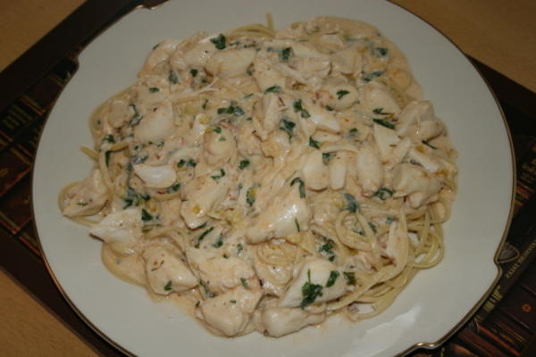 krab fettuccine