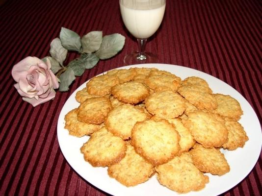 kokos / havermout kanten koekjes