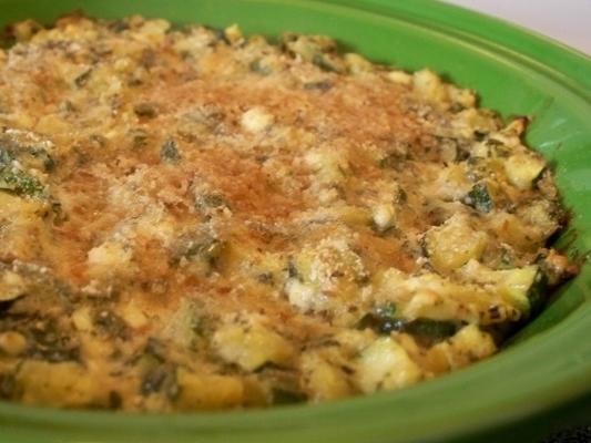 courgettegratin (geitenkaas)