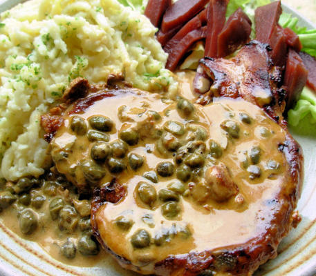 kapernschnitzel (kalfskoteletten met kappertjes)