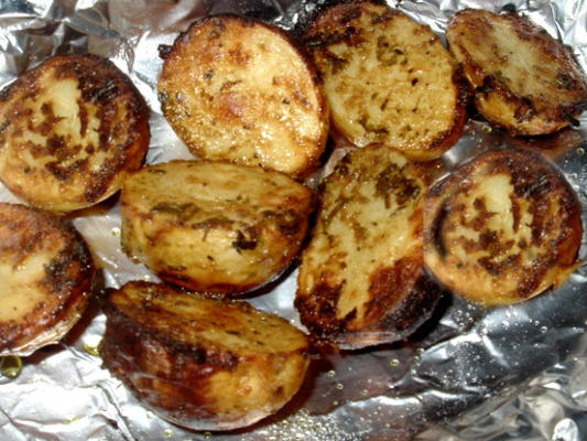 geroosterde aardappelpartjes met kruiden