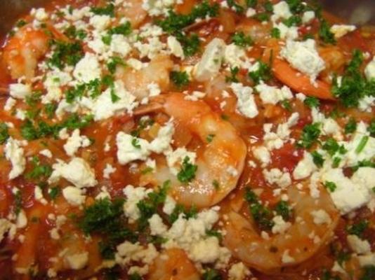 Shrimp With Feta Cheese