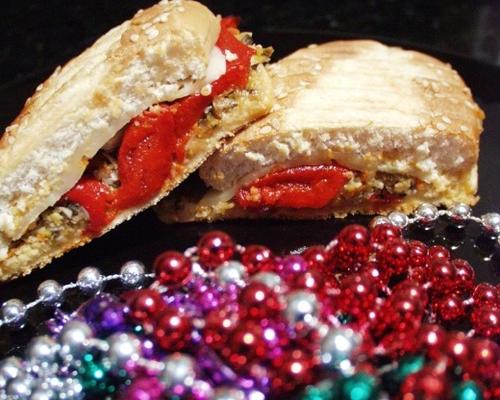 meatless muffetti panini