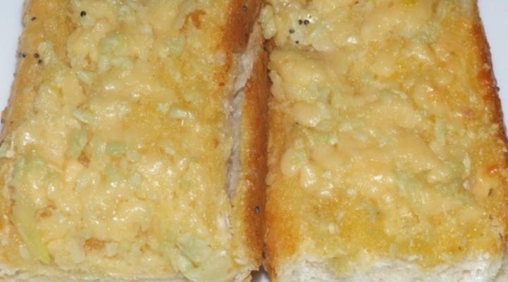 snel knoflook parmezaan brood