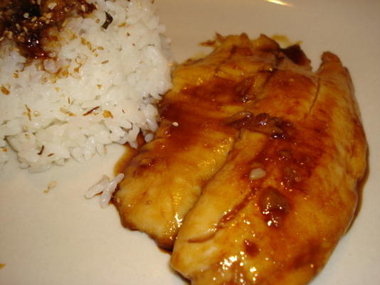 teriyaki tilapia (mijn mock unagi)