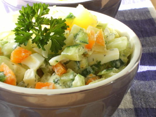 salade in russische stijl (salat olivier)