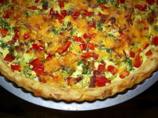 aardappel en groente quiche (geen gebak)