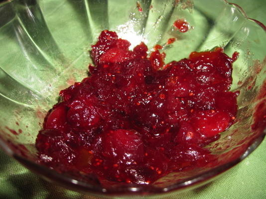 abrikozen cranberry saus