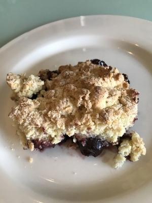 cherry cobbler (bevroren kersen)