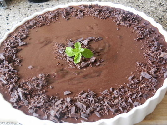 minty mousse pie au chocolat