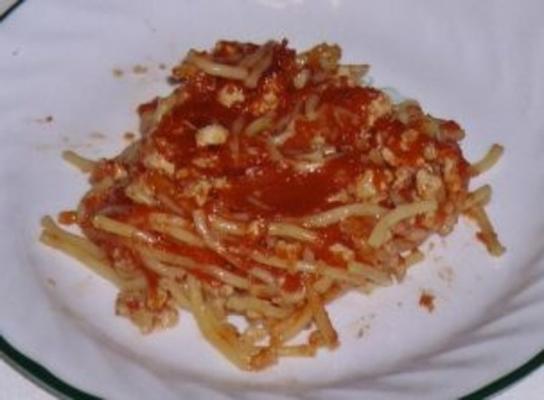 moeder brown's spaghetti braadpan