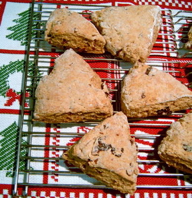 scones met weinig vet, gedroogd fruit