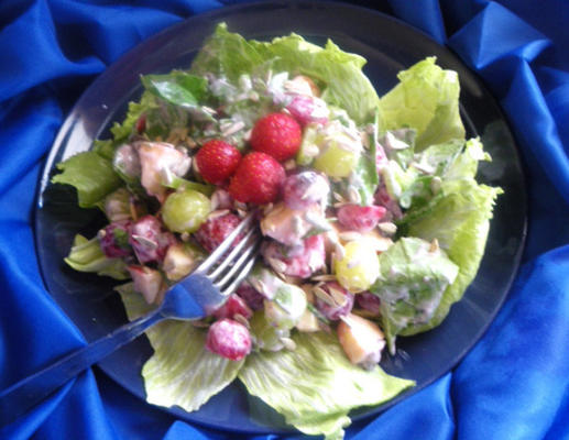zonnebloem aardbeiensalade