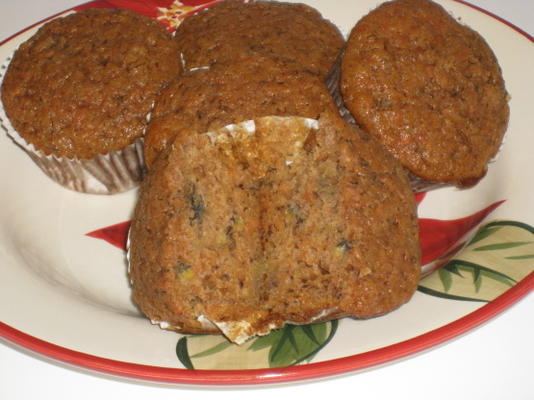 wortel-bananen muffins (of cake cake)