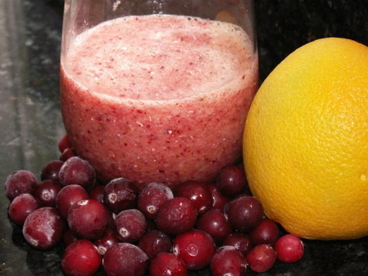 cran-orange smoothie