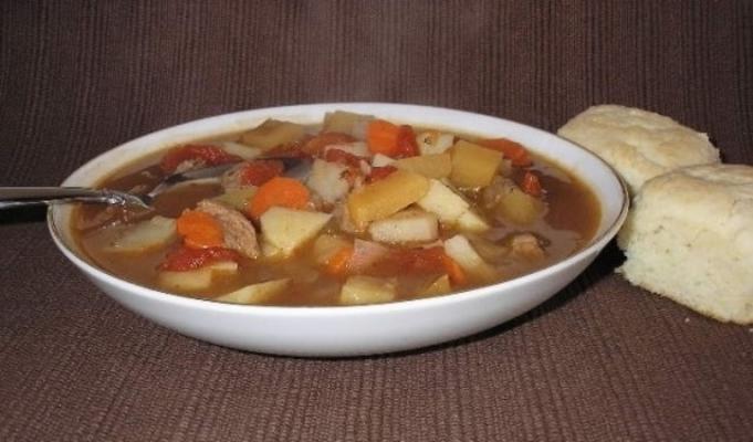 wilde groente beef soup