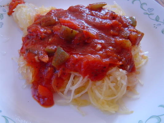 spaghetti squash met rode saus