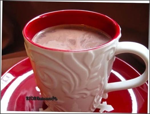 Dhr. de favoriete warme chocolademelk van steward