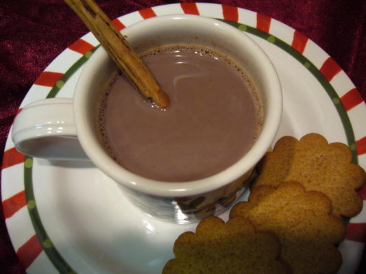 Kerstochtend warme chocolademelk