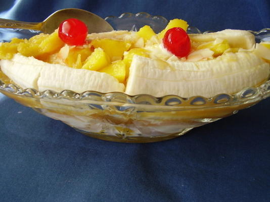 mango en banaan ijscoupe