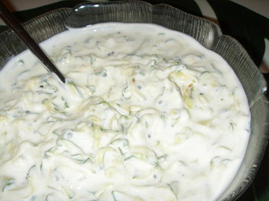 courgette raita