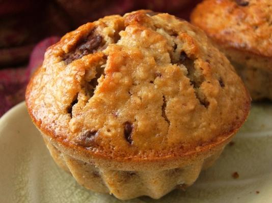 veganistische pindakaas havermout muffins