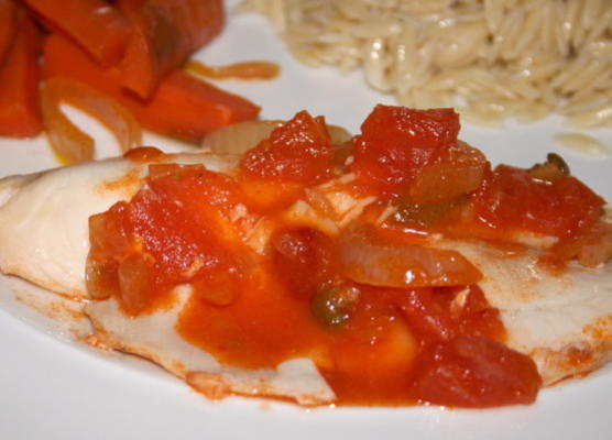 pittige tilapia-koekepan
