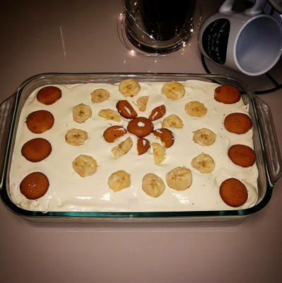 banaanpudding van de magnoliabakkerij