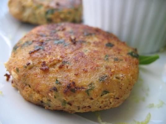 Thaise viskoekjes met warme pinda dip