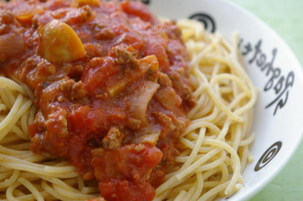basis spaghetti vlees saus