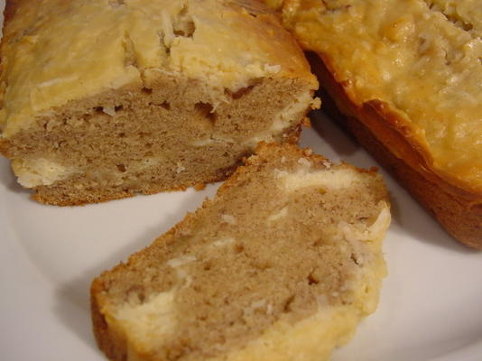 kokosnoot crème bananen brood