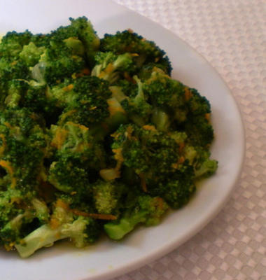 oranje geglazuurde broccoli