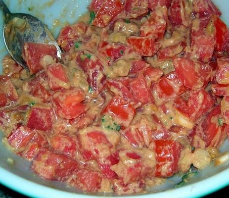 Soedanese tomatensalade (salata tomatim bel daqua)