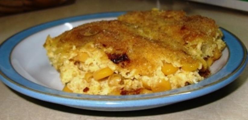 bolo di mahishi - corn pudding (curacao - caribbean)