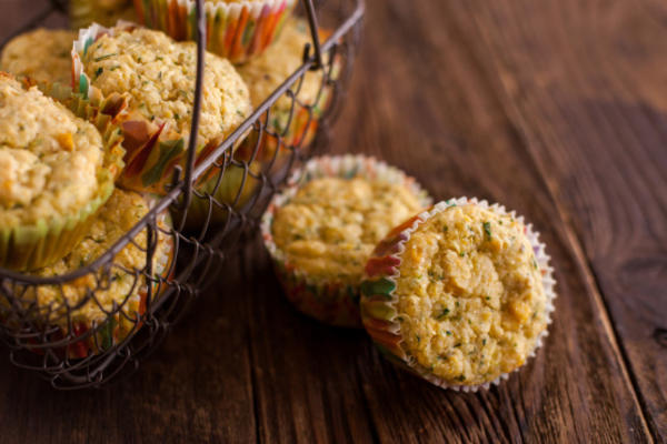 courgette en maïsmuffins