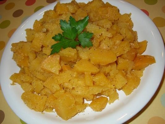 gember en sinaasappel rutabaga (gele koolraap of koolraap)